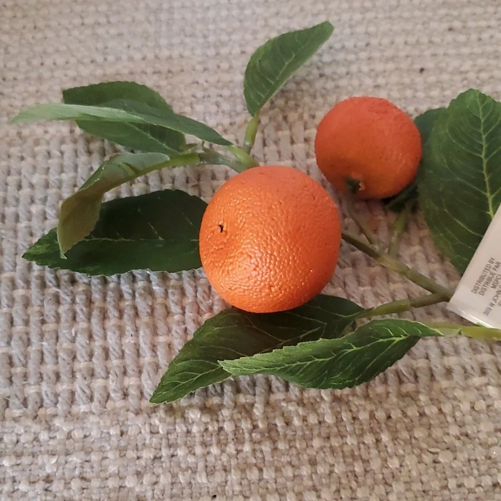 FAUX FRUIT PICK WITH ORANGES